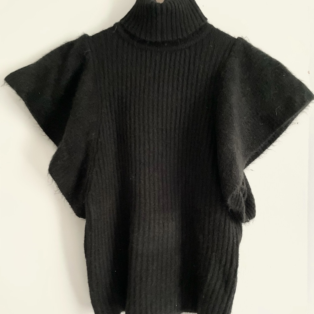 Short Sleeve Turtleneck Top
